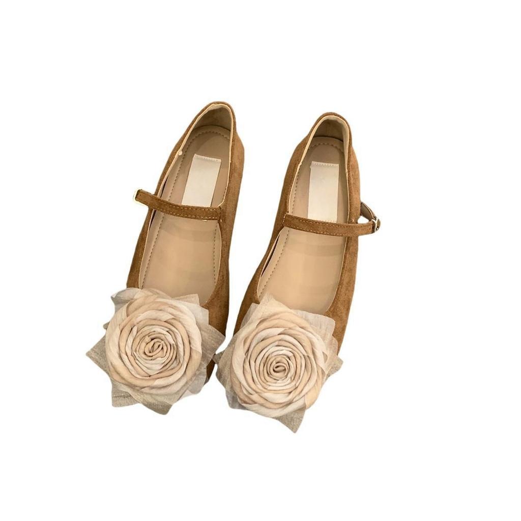 Французские туфли Мэри Джейн на плоской подошве, нежные женские туфли весна-осень 2025 года, новинка, летняя универсальная юбка, вечерние туфли