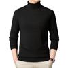 Geisho Knit Turtleneck Long Ribbed Solid School Sweater Size Men's Sweater, Sleeve, Medium-Weight, Knit, Unisex, Color, Winter, Black, (Black, 4L)