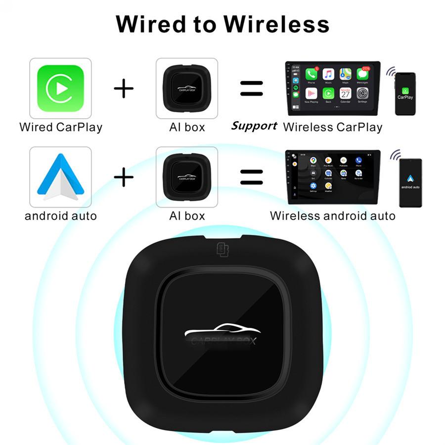 Автомобильный беспроводной CarPlay Ai Box 8-ядерный Android 10 Версия для Европы и Австралии