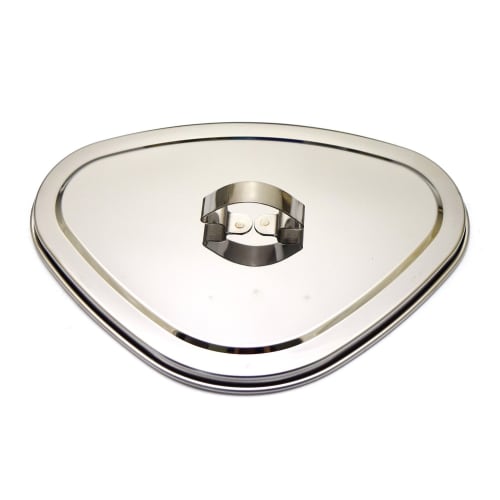 Takekoshi Antibacterial Stainless Steel Mini Triangular Corner with Lid, Shrink Wrap, CK-121S