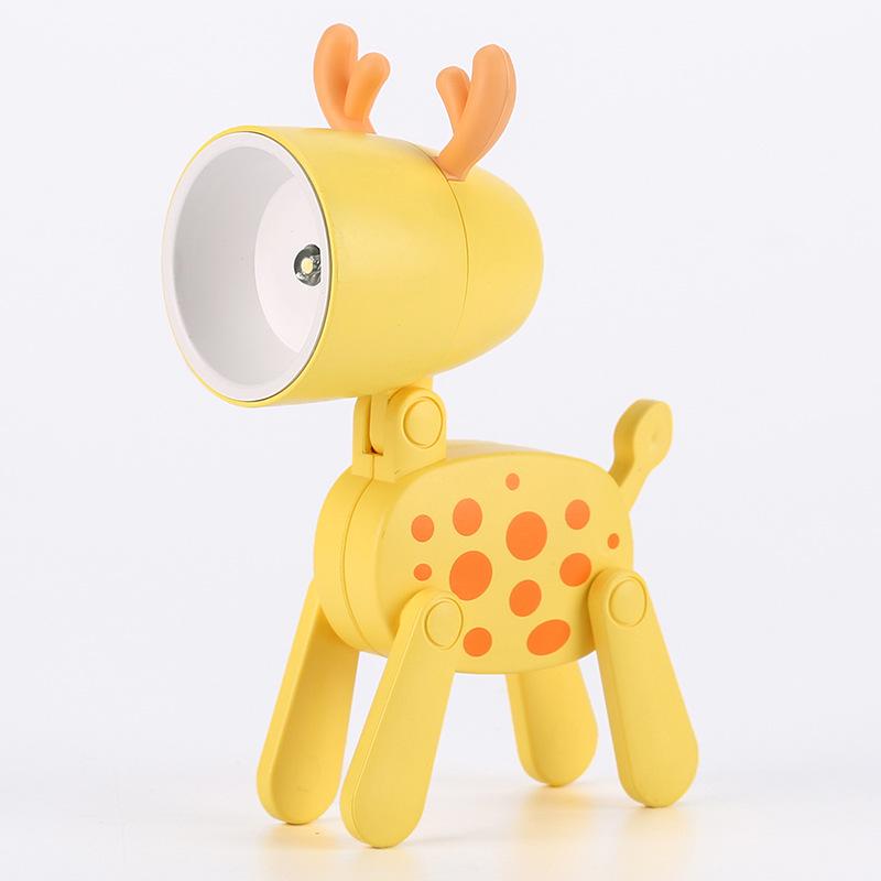 New DIY Cartoon Mini Night Light: Cute Foldable Desk Lamp, Girly Heart Ornament, Ideal Children's Gift.