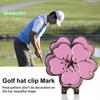 Magnetic Golf Ball Marker Hat Clip - Novelty, Rustproof, Corrosion Resistant, Flower-Shaped, Golf Accessories