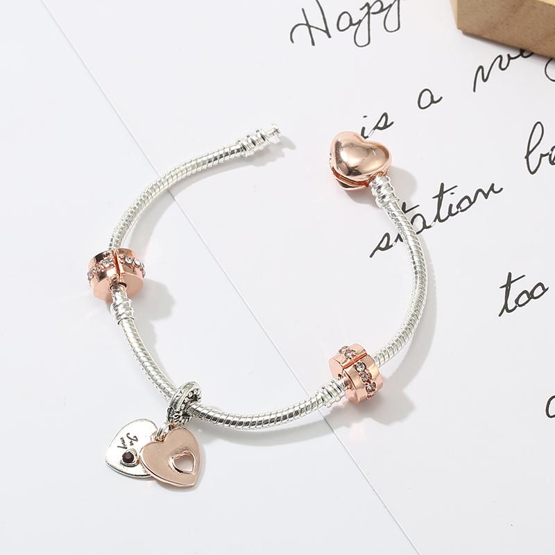 Love You Forever бусы браслеты-подвески элегантный серебряный цвет браслеты-цепочки в виде змеи для женщин любовник ювелирные изделия подарок специальное предложение