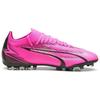 Puma Ultra Match Mg Comfortable Versatile Football Shoes Men Football Shoes Pink Black White 107756-01