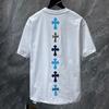 8551 CHROME HEARTS Summer New High Quality Cotton Round Neck Loose Large Size Men's and Women's T-shirt Couple T-shirt