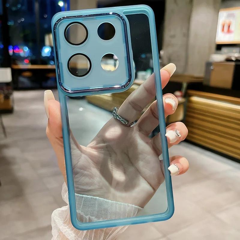 Мягкий прозрачный силиконовый чехол для Vivo Y02S Y36 Y75 Y35 Y33S Y91 Y78 Y28 Y27 Y03 Y02 Y12 Y20 Y15 Y21S Защитная крышка для камеры