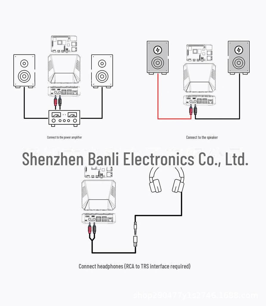 Raspberry Pi 4 B Hi-Fi Audio Output with Aluminum Alloy Argon Chassis