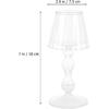2pcs Candlestick Desktop Tea Light Stand Tabletop Candle Stand Tabletop Candle Holder Tea Light Holder Glass Candle Stand Glass Candle Holder Glass