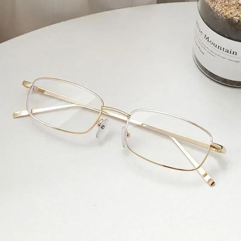 Small Rectangle Sunglasses Men Women Vintage Square Driving Sun Glasses Luxury Brand Metal Frame Eyewear Fashion