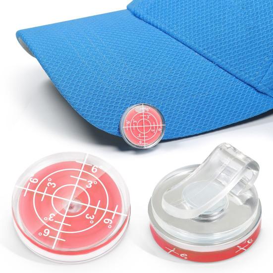 1/4Pcs Golf Level Hat Clip Marker Lightweight Golf Ball Marker Cap Clip with Colorful Design Easy To Carry Golf Hat Accessory