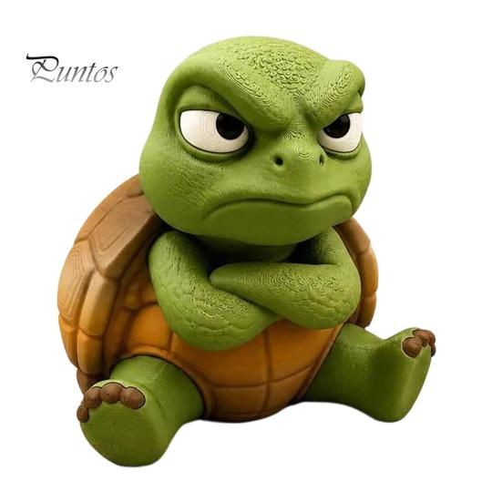 Коллекционные фигурки грустных животных для взрослых, 3D-печатная фигурка сердитых животных, забавная сердитая черепаха, горилла, такса, бегемот, гусь, маленькая смола