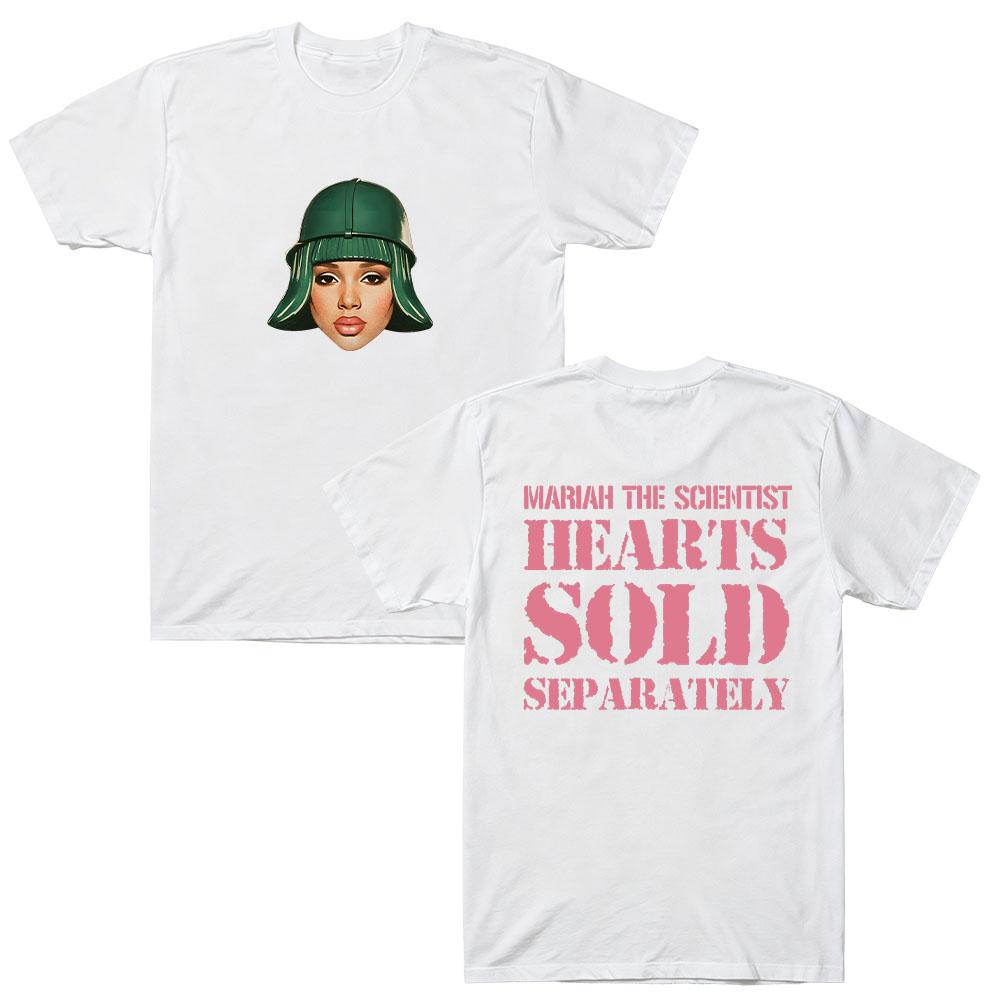 Mariah The Scientist HSS Face Tee Y2K Cotton High Quality Short Sleeve Unisex Summer New Round Neck Popular Trends Streetwear