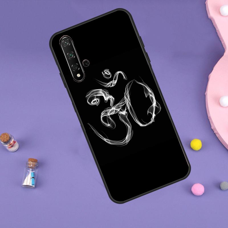 Aum Om Yoga Symbol Fitness Gym Case For Huawei Nova Y70 Y60 Y61 Y90 Y91 5T 9 10 SE 3i 8i 11i 11 Pro P20 P40 P30 Lite Cover