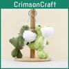 Green Crocodile Soft Plush Doll With Short Pile Material For Children Gifts