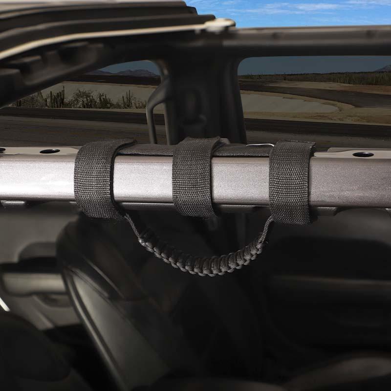 Автомобильный зонтик трос ручка на крышу с подсветкой для Jeep Wrangler JL/ Gladiator JT JK 2007-2024