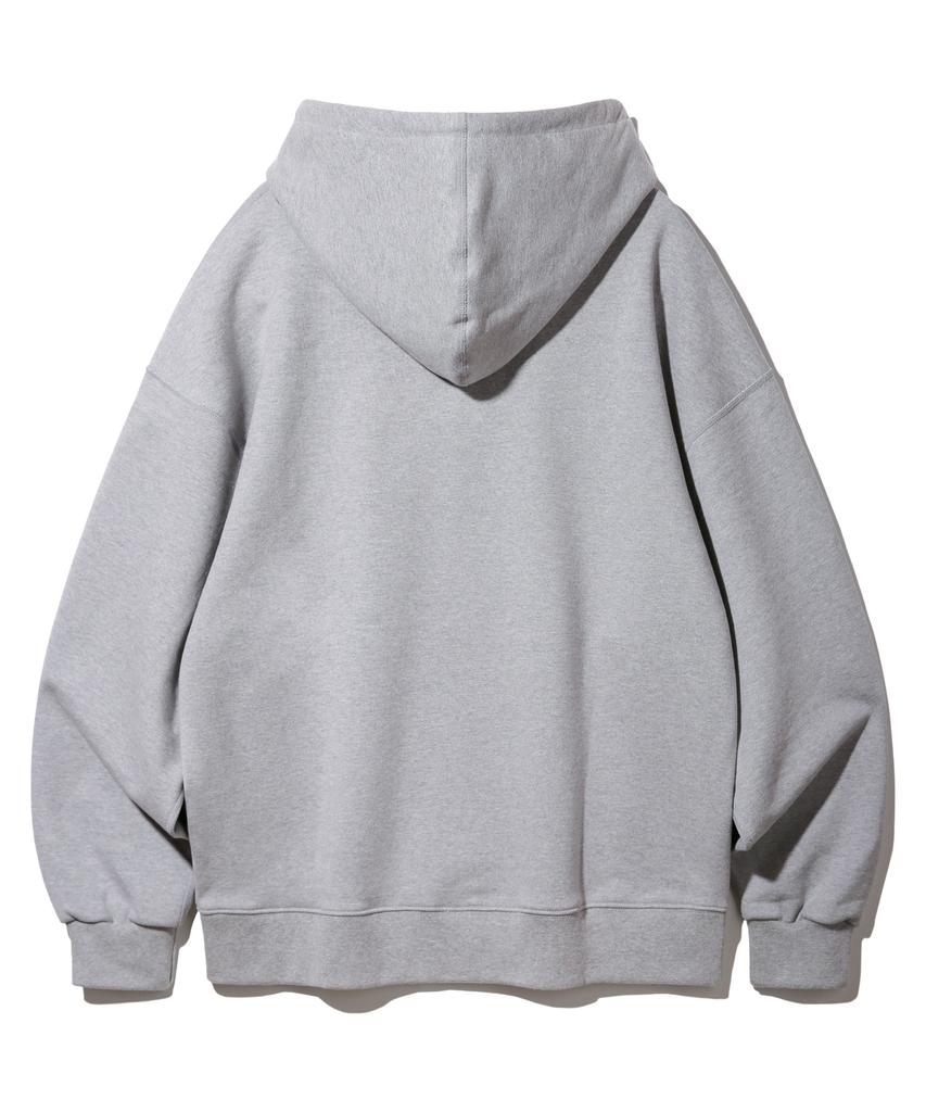 Худи с двусторонней молнией Bakken Color Point Lettering Bk7984_Серый