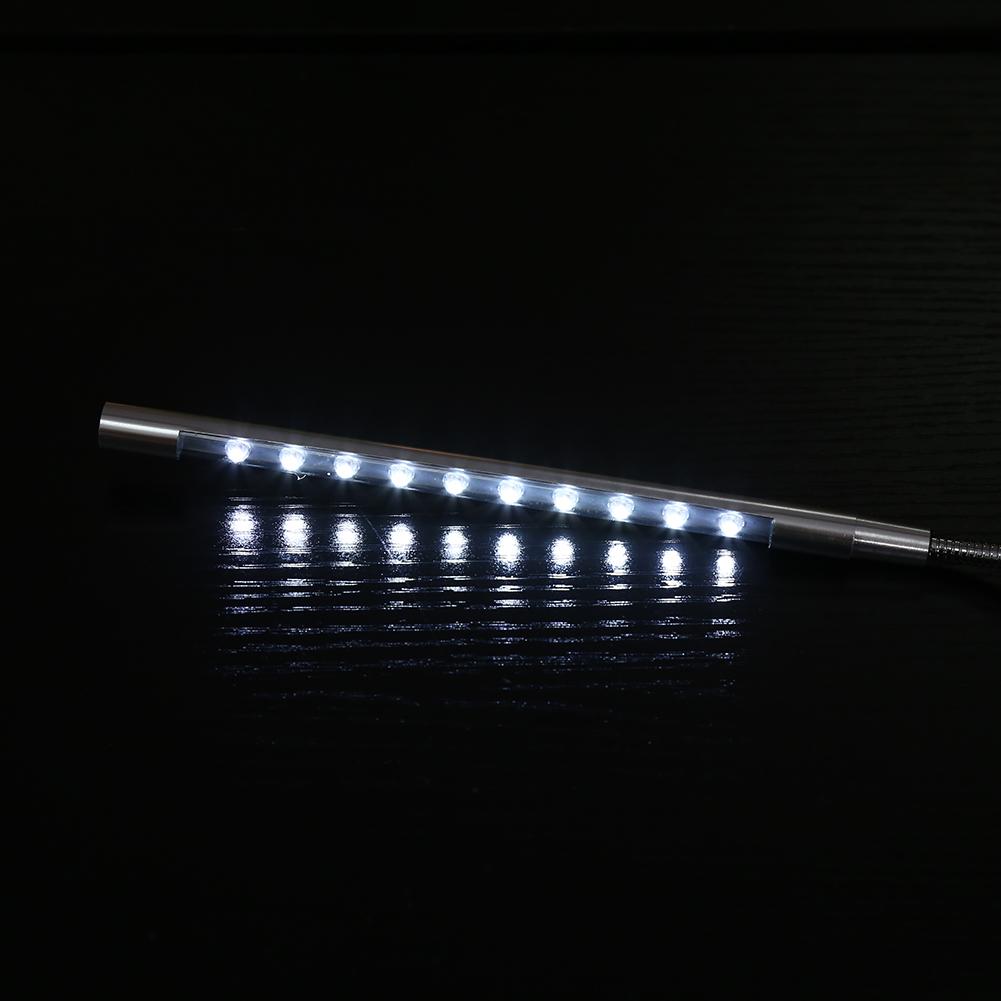 5V Гибкая USB светодиодная лампа для чтения Фонарик Для ноутбука ПК Компьютера Клавиатуры Черный