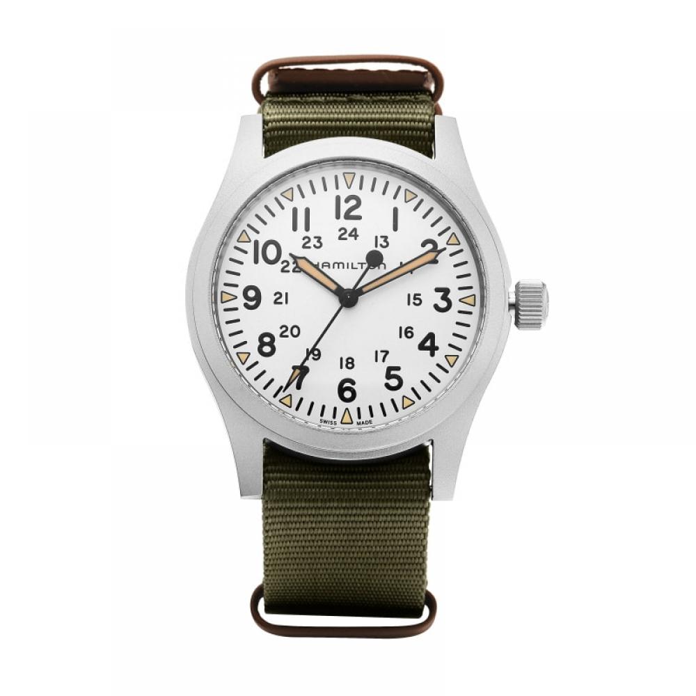 Hamilton H69529913 Khaki Field Mechanical Мужские часы НАТО