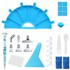 Multifunctional Diamond Painting Tool Set: Flip Drill Plate, DIY Drill Pen, Storage Tray & Embroidery Sieve