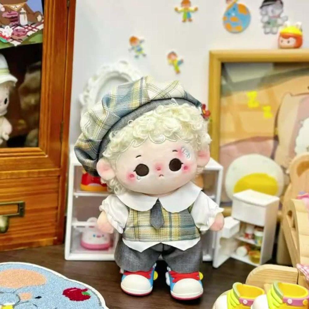 Красивый костюм Хлопковая кукла Наряд Рубашка Брюки Плюшевая кукла Одежда Кукольные аксессуары