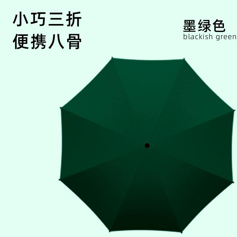 Gradual Change Color Umbrella Automatic Large Sturdy Folding Umbrella Premium Sense Umbrella Ins Large High-end Dual-use