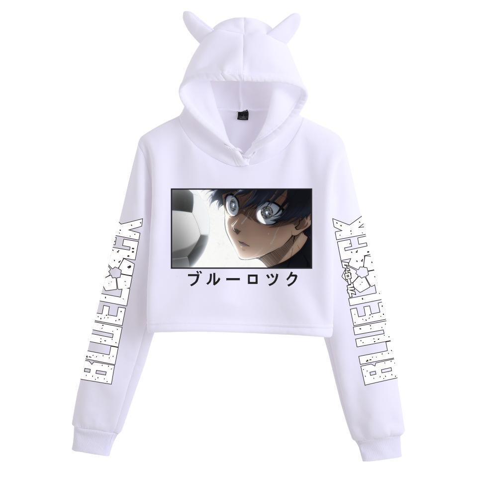 Blue Lock Women's Cat Ear Hoodie - Popular Print, Casual, Autumn/Winter