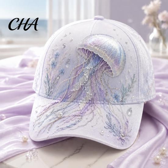 UV Protection Beach Hat Ocean Creatures Baseball Cap, Adjustable Sun with Sea Vintage Style Aesthetic Animal Patterns, Trucker for Men And Women