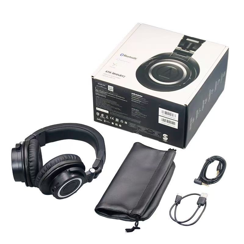Audio-Technica ATH-M50XBT Профессиональные беспроводные Bluetooth мониторные полноразмерные наушники с низкой задержкой