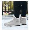 Men Boots Waterproof Winter Boots Men Lightweight Hight Top Leather Shoes Plus 48 No Slip Warm Snow Boots Plush Women Footwear