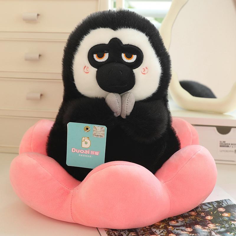 Любовь Белолицая обезьяна Дуду плюшевая игрушка кукла милая обезьянка орнамент мультфильм мягкая кукла подарок на день рождения