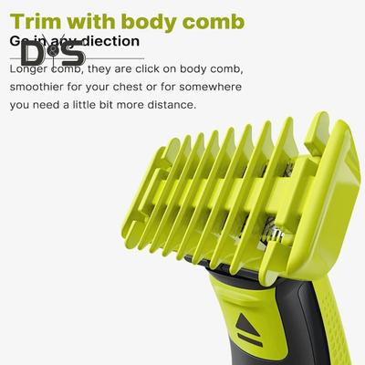 Регулируемая направляющая расческа на 14 длины для Philips One Blade QP2520 QP2530 QP2620 QP2630 Электрический триммер Насадка для бритвы Расческа для позиционирования Чистящая щетка