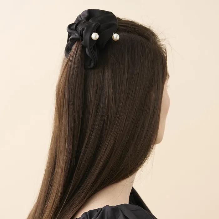 [Alexandre de Paris] Alexandra Scrunchie Black