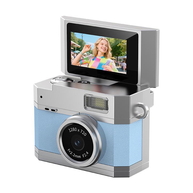 Ретро Мини Цифровая Камера HD CCD с Откидным Экраном-Большим Пальцем для Детей