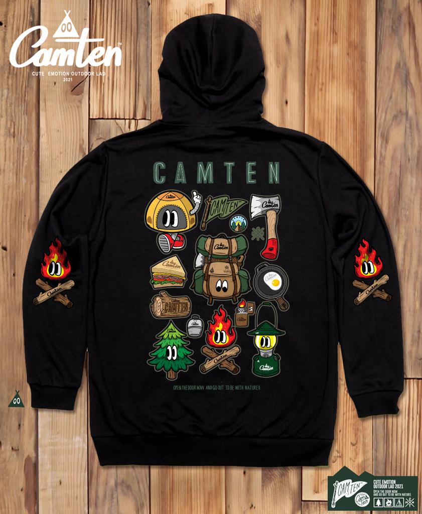 Худи Camten-Hoody-85 с графикой из 85 символов от эстетичного бренда для кемпинга Camten