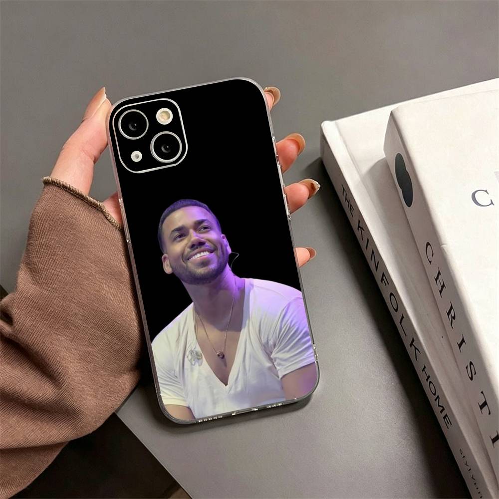 Чехол для телефона певца Romeo Santos для iPhone17,16,15,14,13,12,11 Plus,Pro Max Мягкий прозрачный чехол