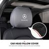 Чехол на подголовник автомобильного сиденья, грязезащитный, эластичный, для интерьера сиденья, для Mercedes Benz C180 C300 W124 W176 W177 GLC CLE CLA AMG