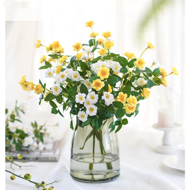Small Rose Artificial Floral Arrangement Vase
