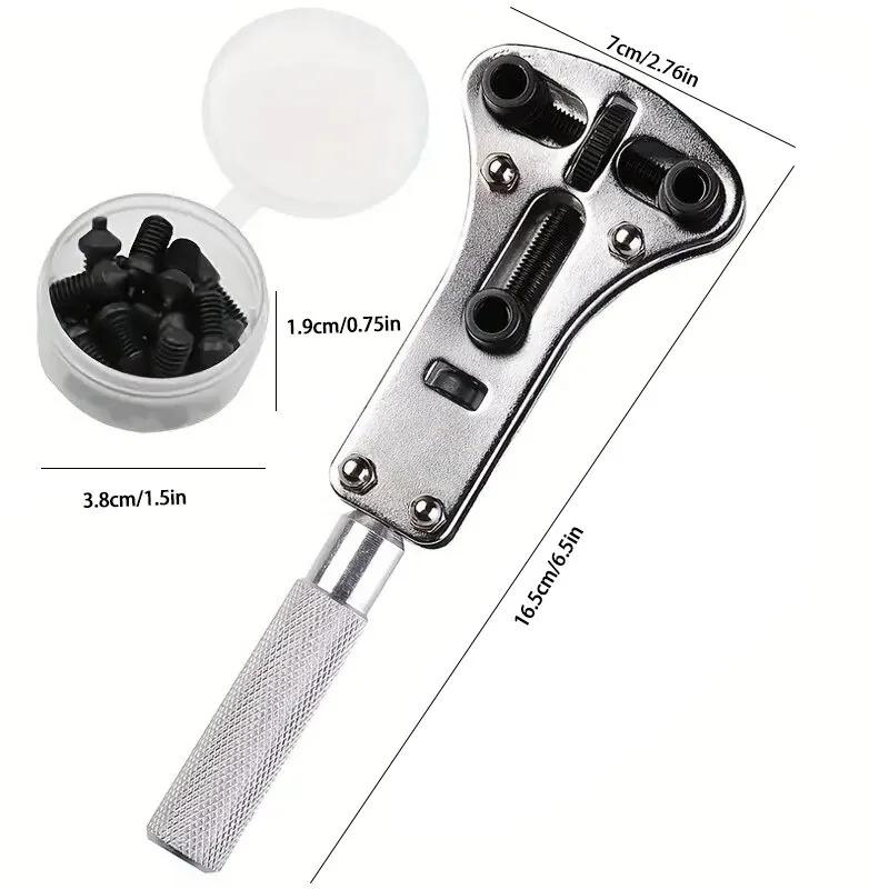 3 Claw Watch Case Opener Adjustable Screw Back Remover Wrench Repair Tool Kit Part Maintenance Bottom Cover Rear Replace Battery