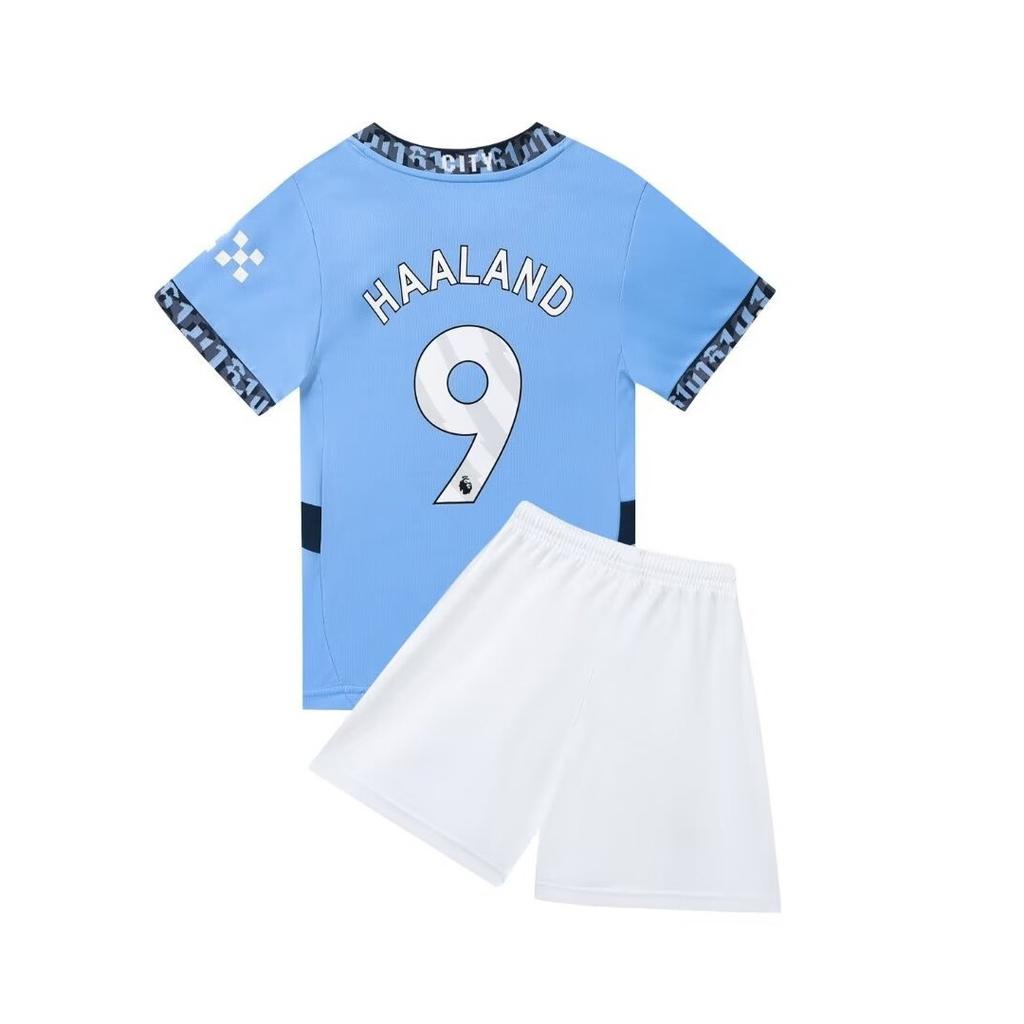 24-25 Man C Home No. 9 Club Football Suit Set Children'S Adult Jersey Size 14-3Xl