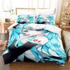 Anime Quilt Set Hatsune Duvet Cover Set HD Comforter Cover for Kids Bedding Sets Bedclothes Bedroom Decor