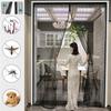 Door Curtain Net Magnetic Screen Curtain Mesh Door Magnet Velcro Vorhang Summer Antimosquito Insect Door Net Simple Installation
