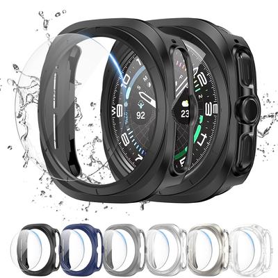 Чехол для Samsung Galaxy Watch Ultra 47 мм Защитная крышка экрана Защитный бампер Корпус+Закаленное стекло Пленка Galaxy Watch 7 Ultra