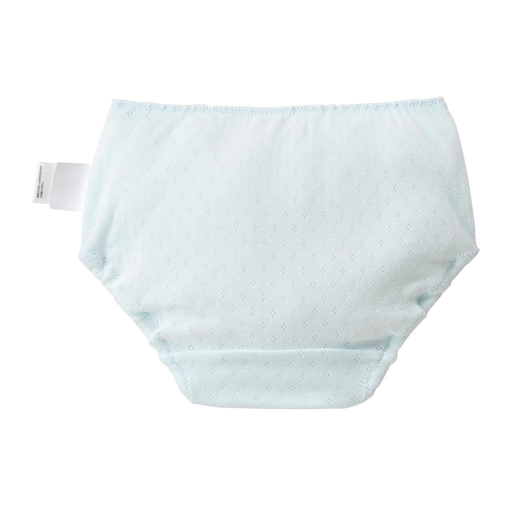 MIKI HOUSE Antibacterial and Made in Girls' Underwear, Plain, Simple, Antiviral, Japan, 100cm, Blue, 10-2428-573