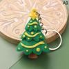 Christmas Series Santa Claus Christmas Tree Key Chains For Backpacks Pendant Cute Elk Doll Key Ring For Kids Friends Gift