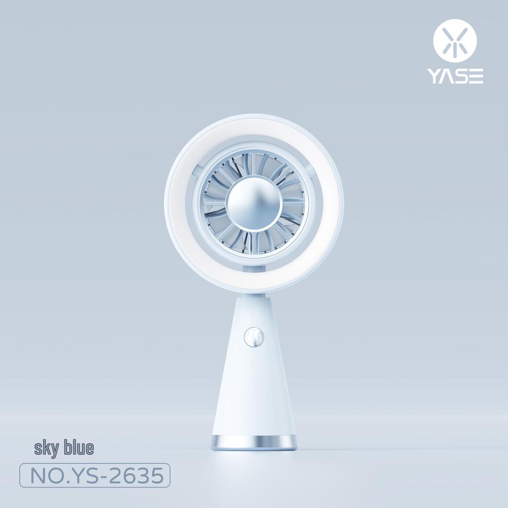 Compact USB Rechargeable Handheld Fan with Digital Display and 100 Speed Settings