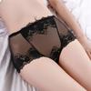3XL Plus Size Lace Panties High Waist Women Pants Sexy Hollow Flowers Lingerie Female Mesh Breathable Briefs Intimates 4XL