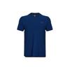 Solid Color Crew Neck Sports Short Sleeve T-Shirt Men Tops Phantom-Blue 1376518-471