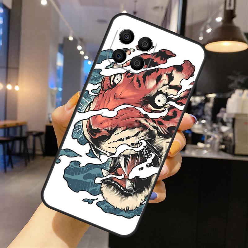Японский Тигр Для Honor Magic 7 5 6 8 Pro Чехол Для Honor 200 400 Lite 70 90 X8c X8b X9a X9b X9c X9d Win RT