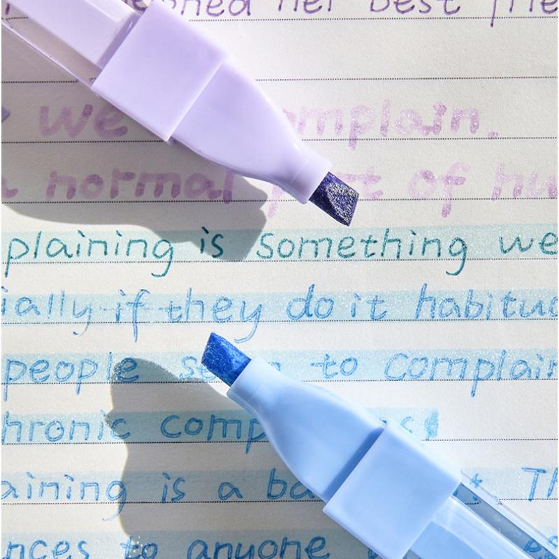 3 шт./компл., блестящие маркеры со звездами для студентов, блестящие маркеры для скрапбукинга, DIY Декор, маркеры для журнала, канцелярские принадлежности