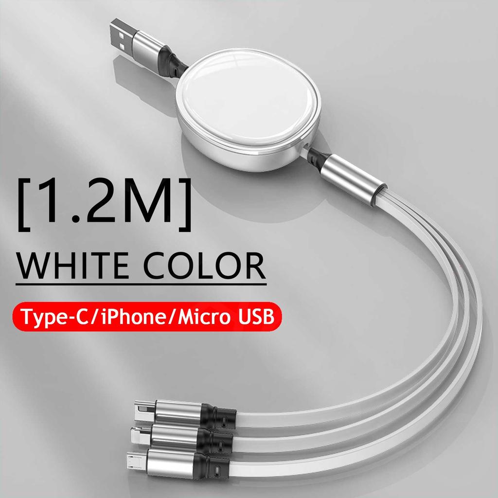 VAORLO Зарядный кабель 3 в 1, 100 Вт для Micro/Type-C/Lightning, кабель для быстрой зарядки, поддержка передачи данных, телефонная линия Super Charge